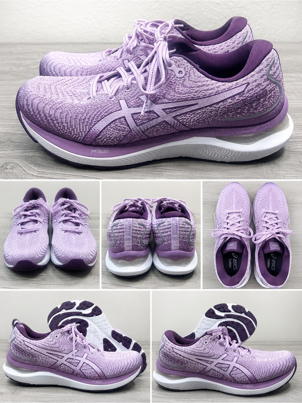 ASICS Gel Cumulus FF Blast Purple Running Shoes Women’s Sneakers Size 9.5